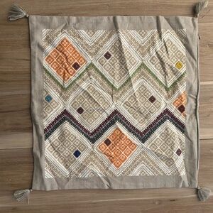 West Elm Boho Linen Pillow Cover